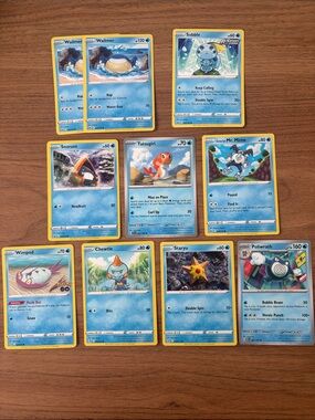 🌊 Water Beach Day Pokémon Card Lot | Wailmer Sobble Tatsugiri Poliwrath ✨5/$25✨